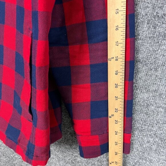 L.L Bean Primaloft Plaid Quilt Lined Long Sleeve Button Down Shirt‎ Size L - Picture 5 of 10